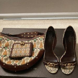 Gucci brown leather 2008 Summer Pina collection